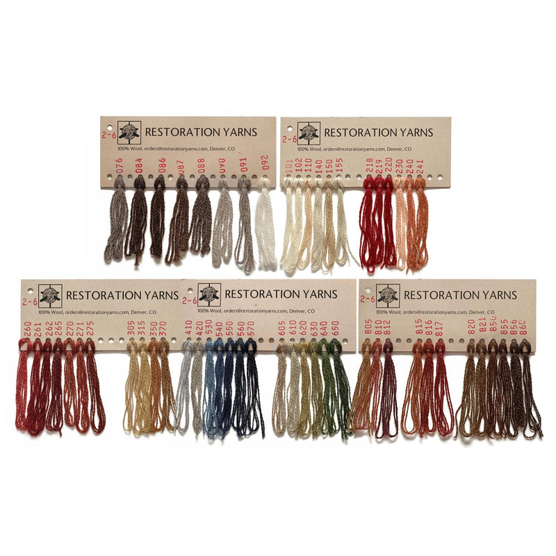 Restoration Yarns - Sample Shade Cards - HM Nabavian