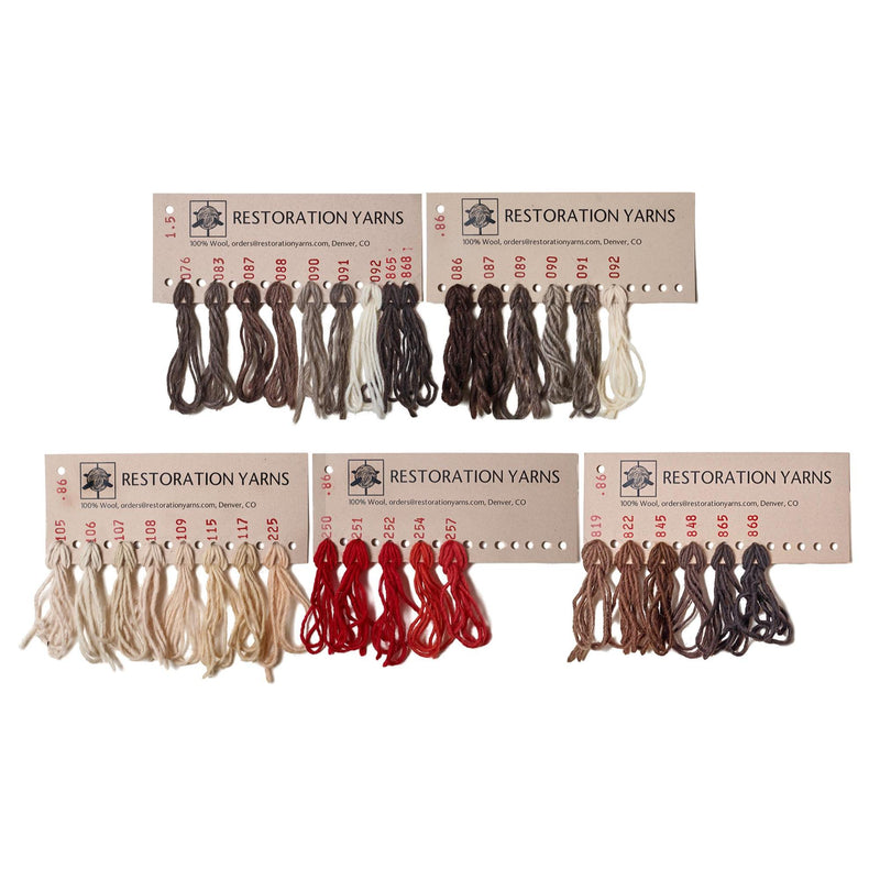 Restoration Yarns - Sample Shade Cards - HM Nabavian
