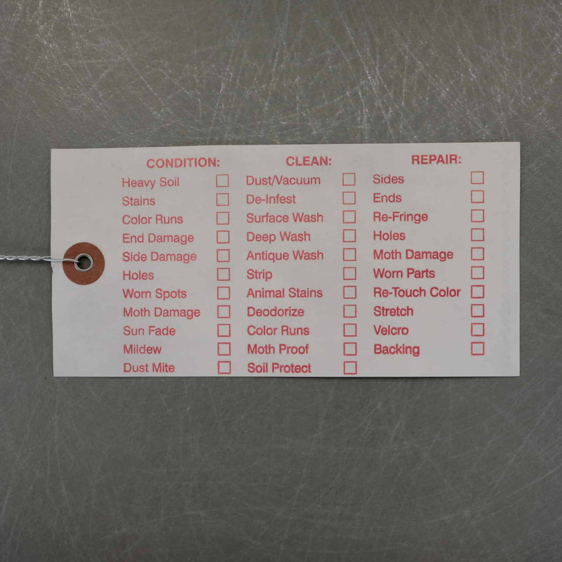 Rug Service Tags - HM Nabavian