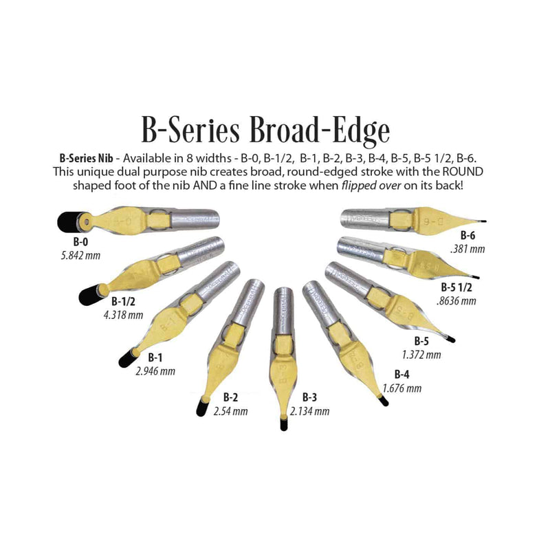 Speedball Metal Pen Nibs - Type B - HM Nabavian